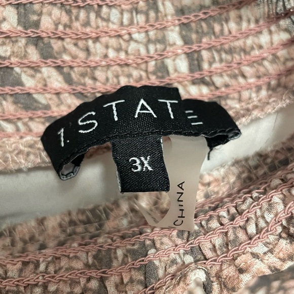 1. State Blush Pink and Gray Snake Skin Textured Dress - Picture 4 of 6